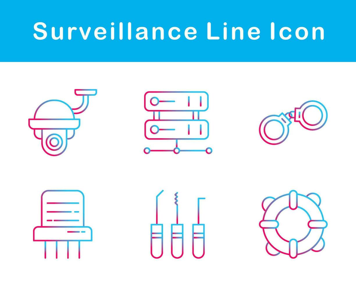 Surveillance Vector Icon Set
