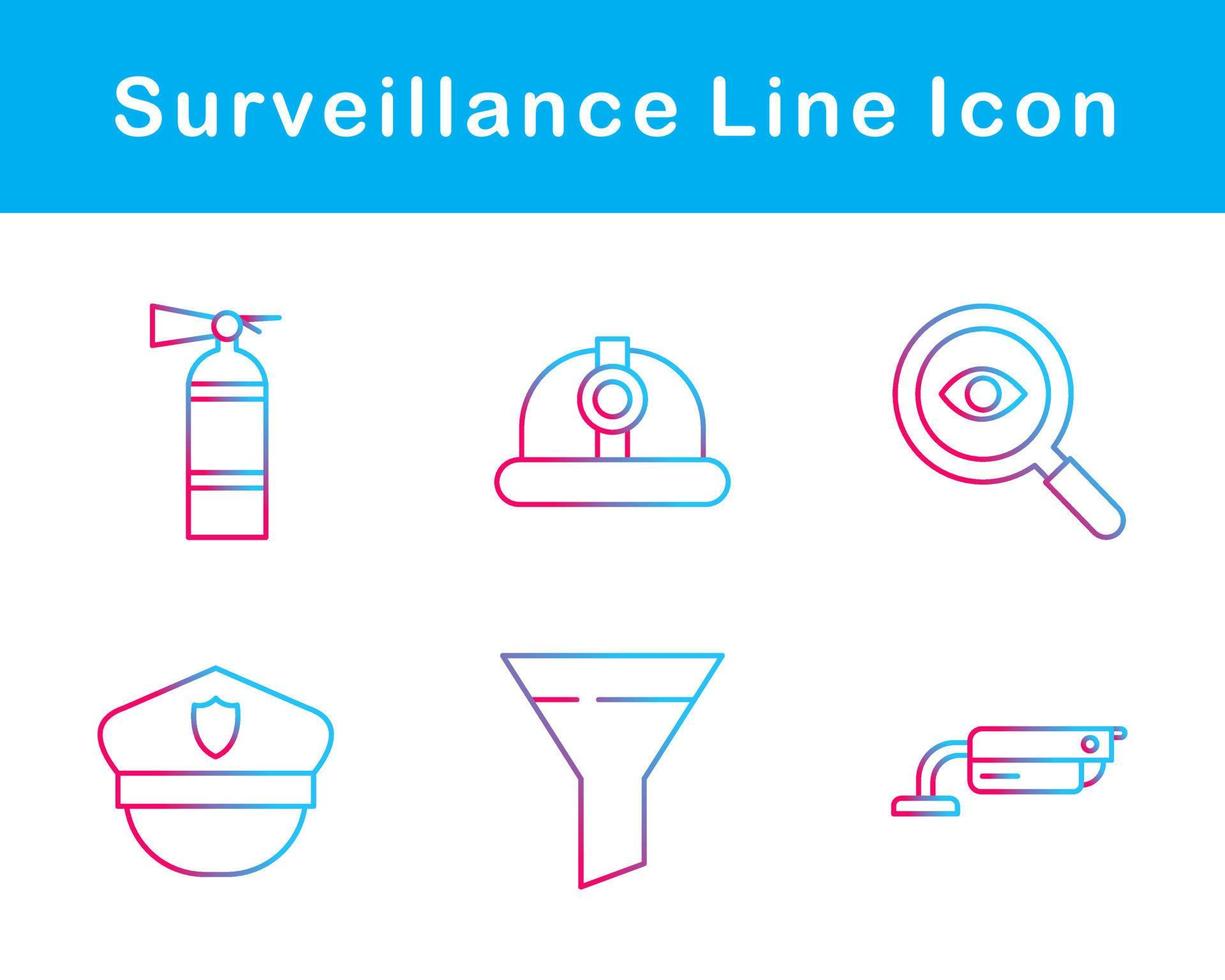 Surveillance Vector Icon Set