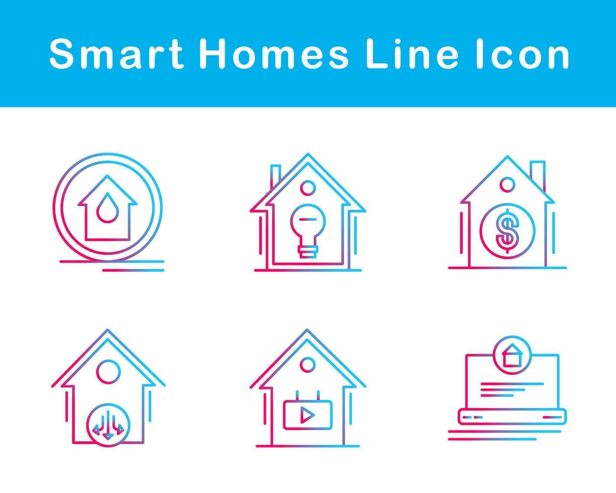 Smart Homes Vector Icon Set