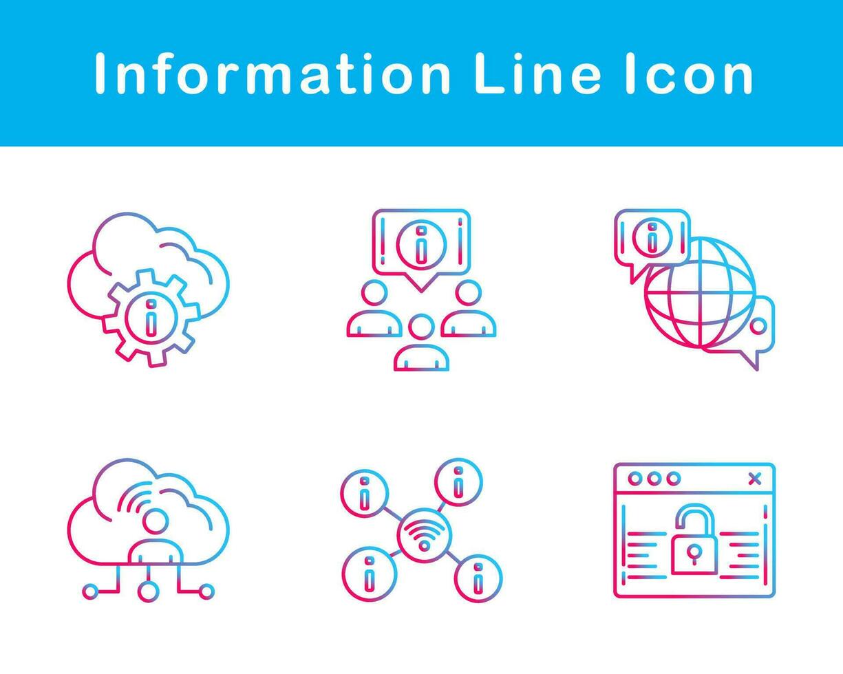 información vector icono conjunto