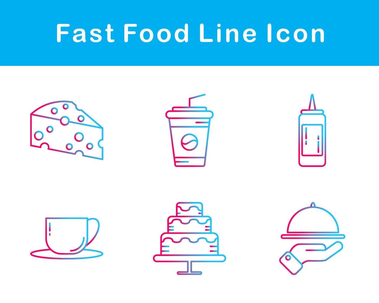 Fast Food Vector Icon Set