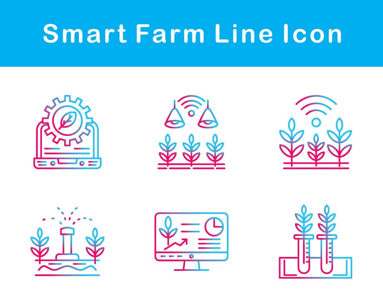 Smart Farm Vector Icon Set