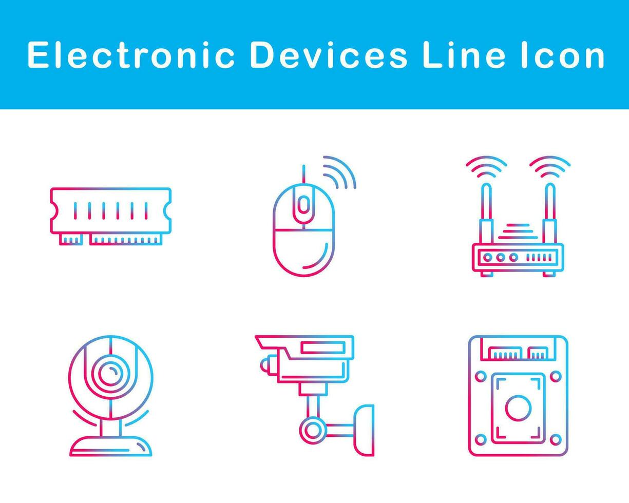 electrónico dispositivos vector icono conjunto