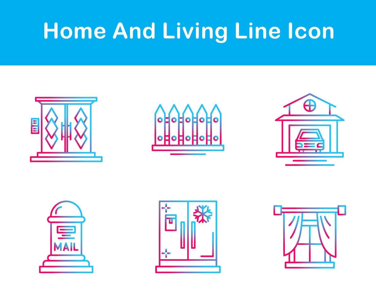 Home And Living Vector Icon Set