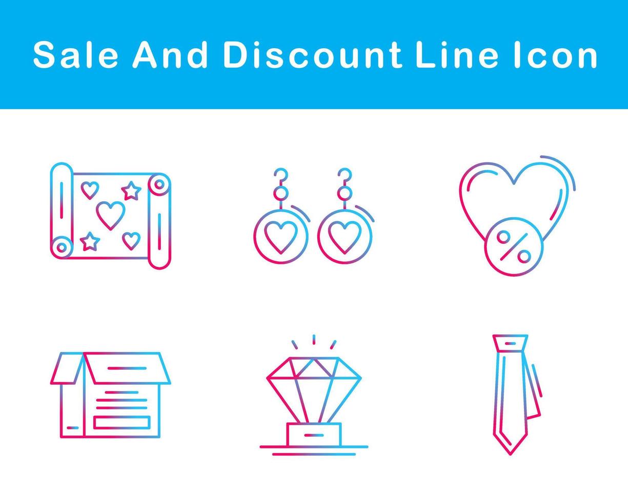 Sale And Discount Vector Icon Set