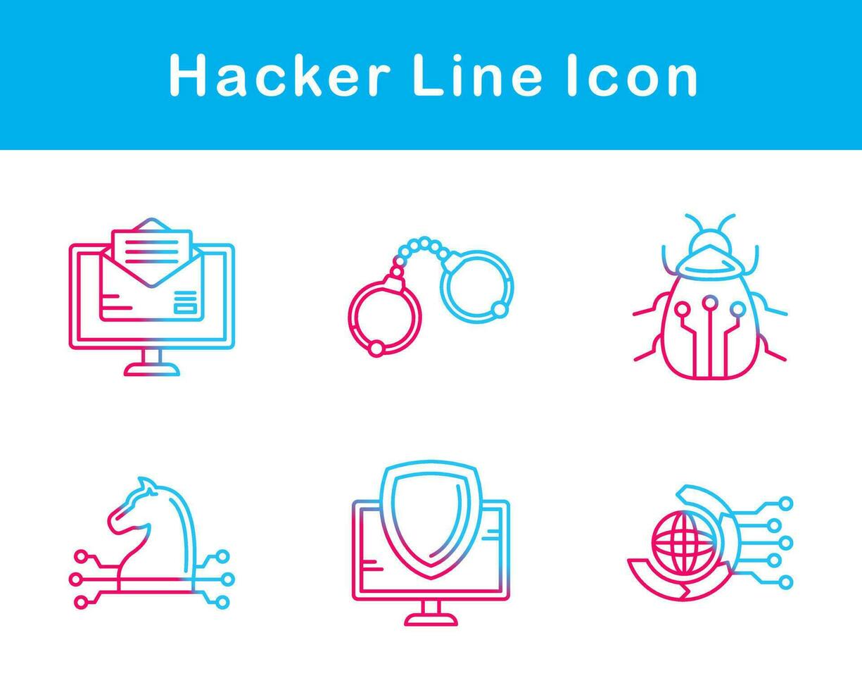 Hacker Vector Icon Set
