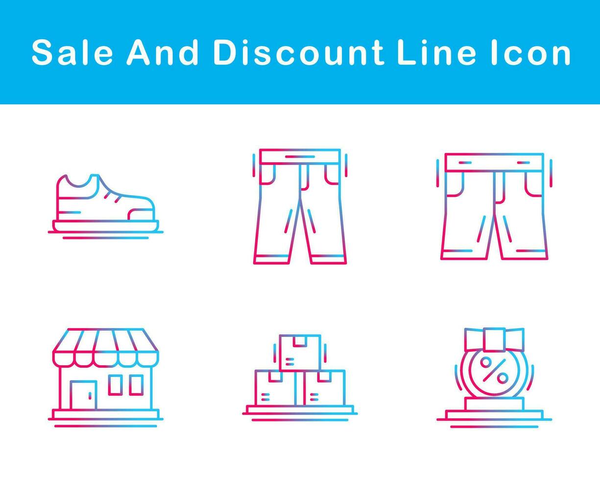 Sale And Discount Vector Icon Set