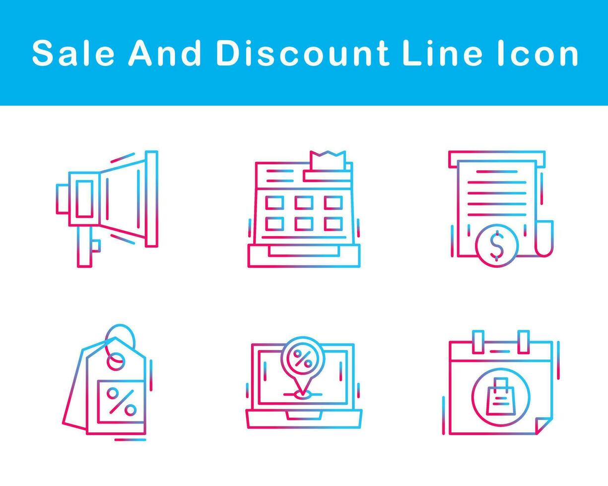 Sale And Discount Vector Icon Set