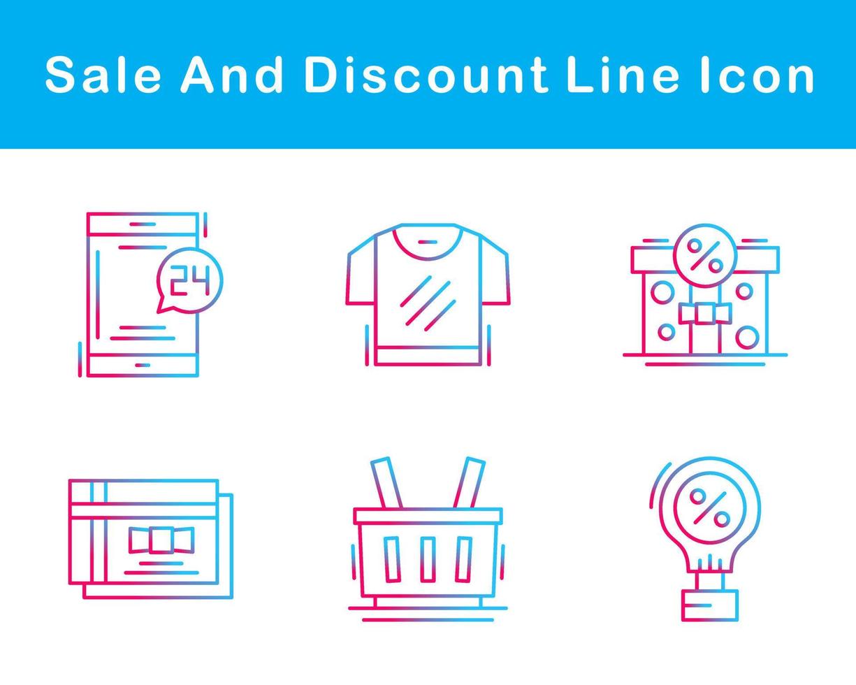 Sale And Discount Vector Icon Set