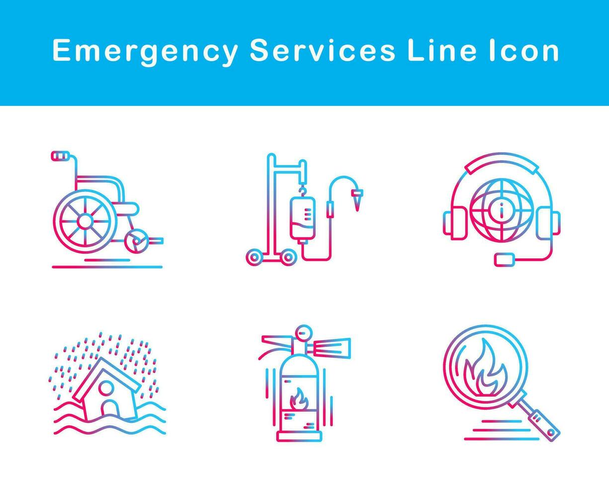 Emergency Services Vector Icon Set