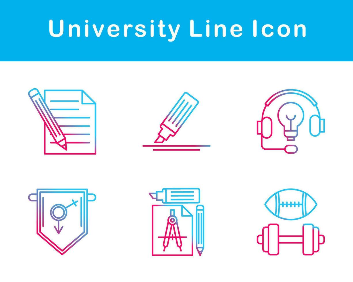 university Vector Icon Set