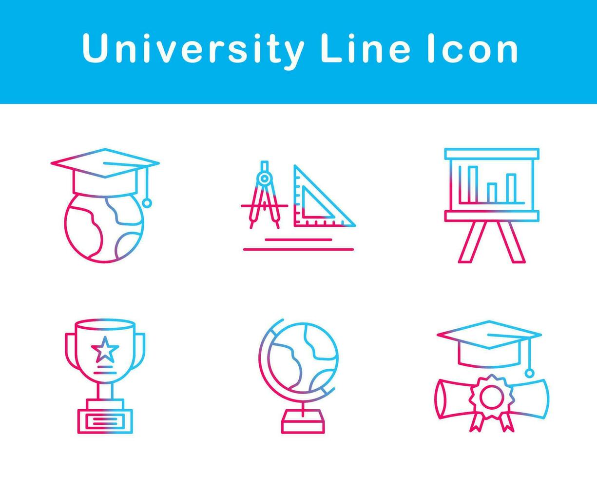 university Vector Icon Set