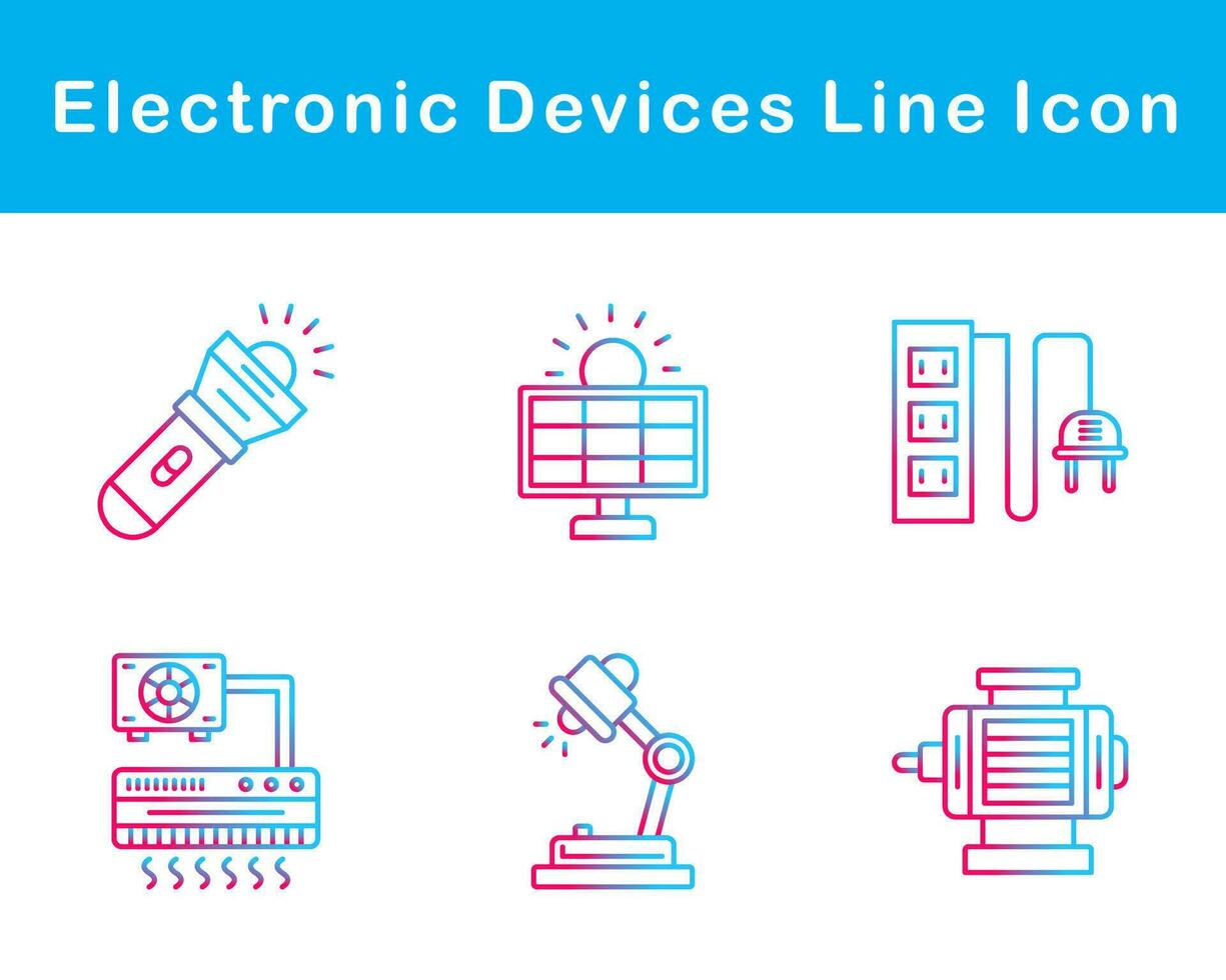 electrónico dispositivos vector icono conjunto