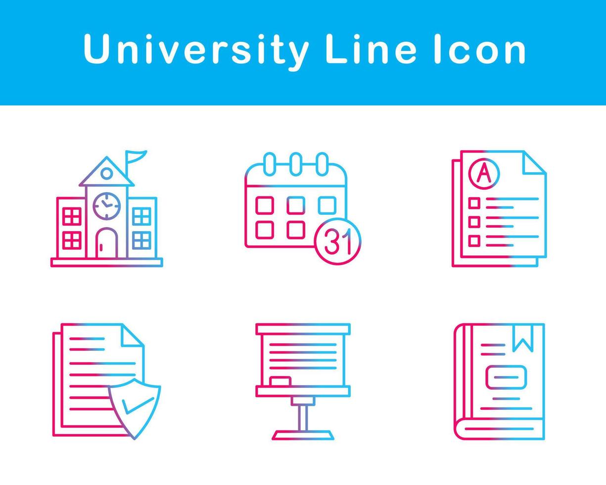 university Vector Icon Set