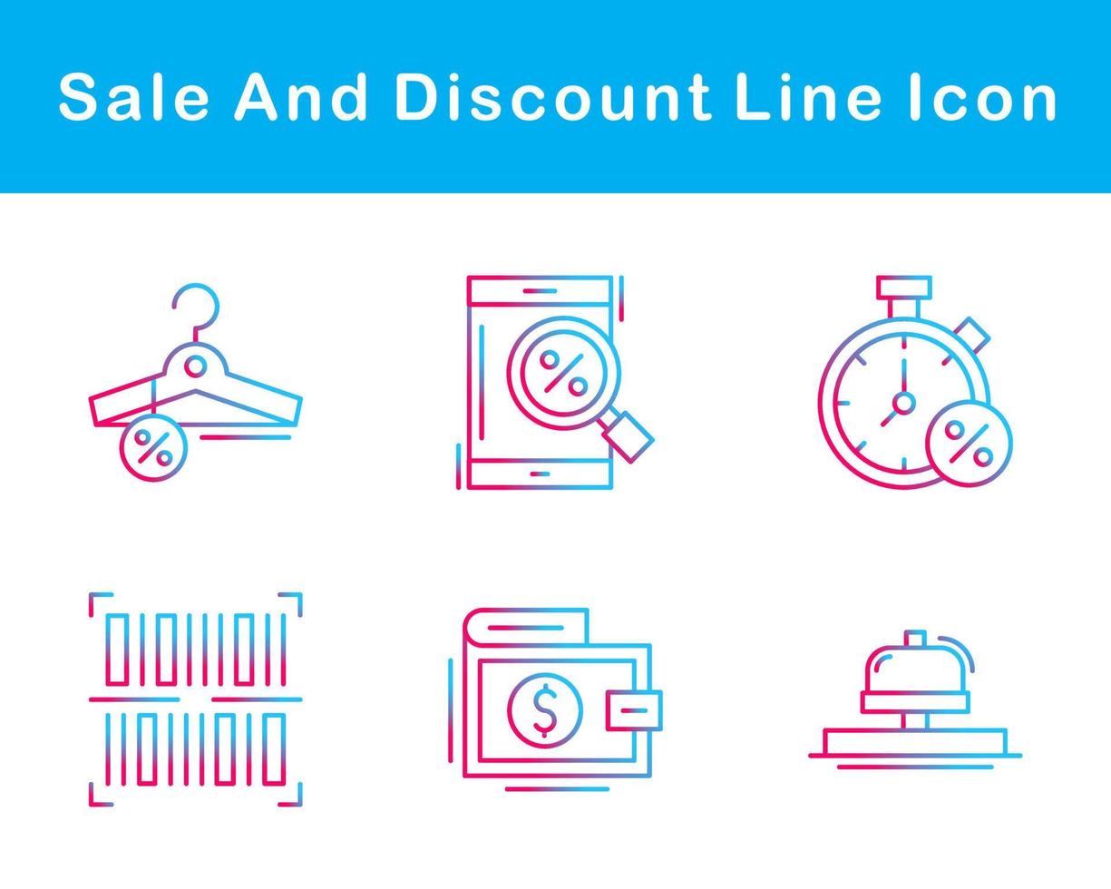 Sale And Discount Vector Icon Set