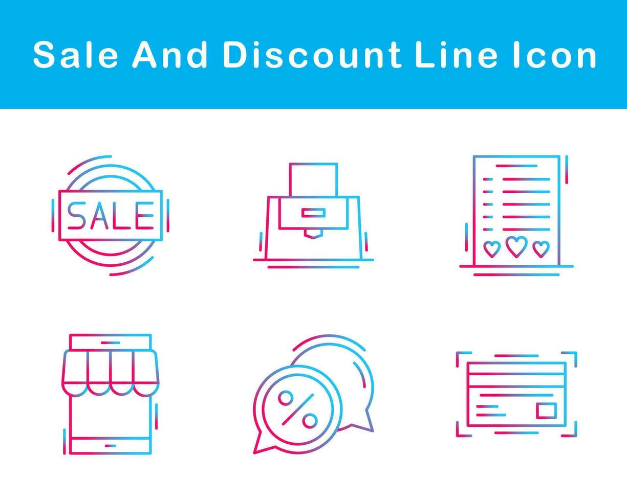 Sale And Discount Vector Icon Set