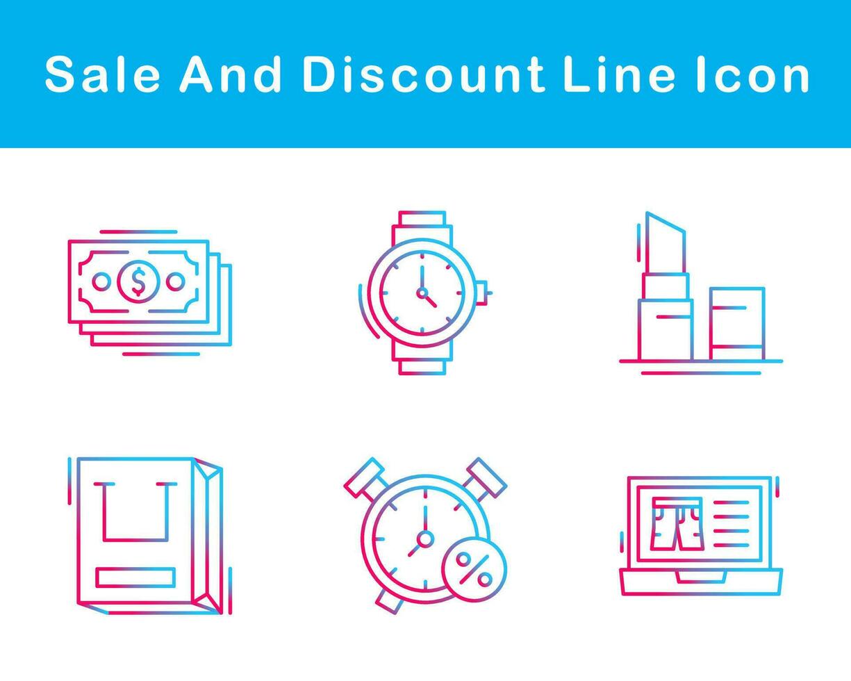 Sale And Discount Vector Icon Set