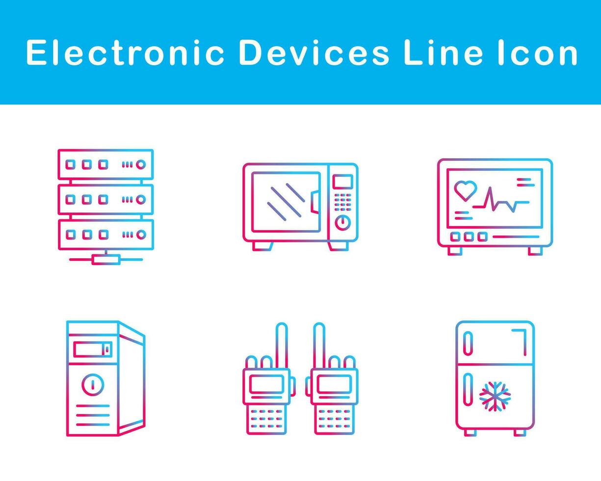 electrónico dispositivos vector icono conjunto