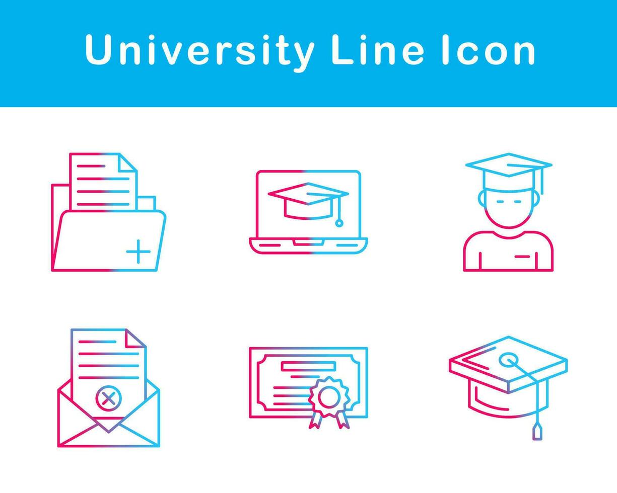 university Vector Icon Set