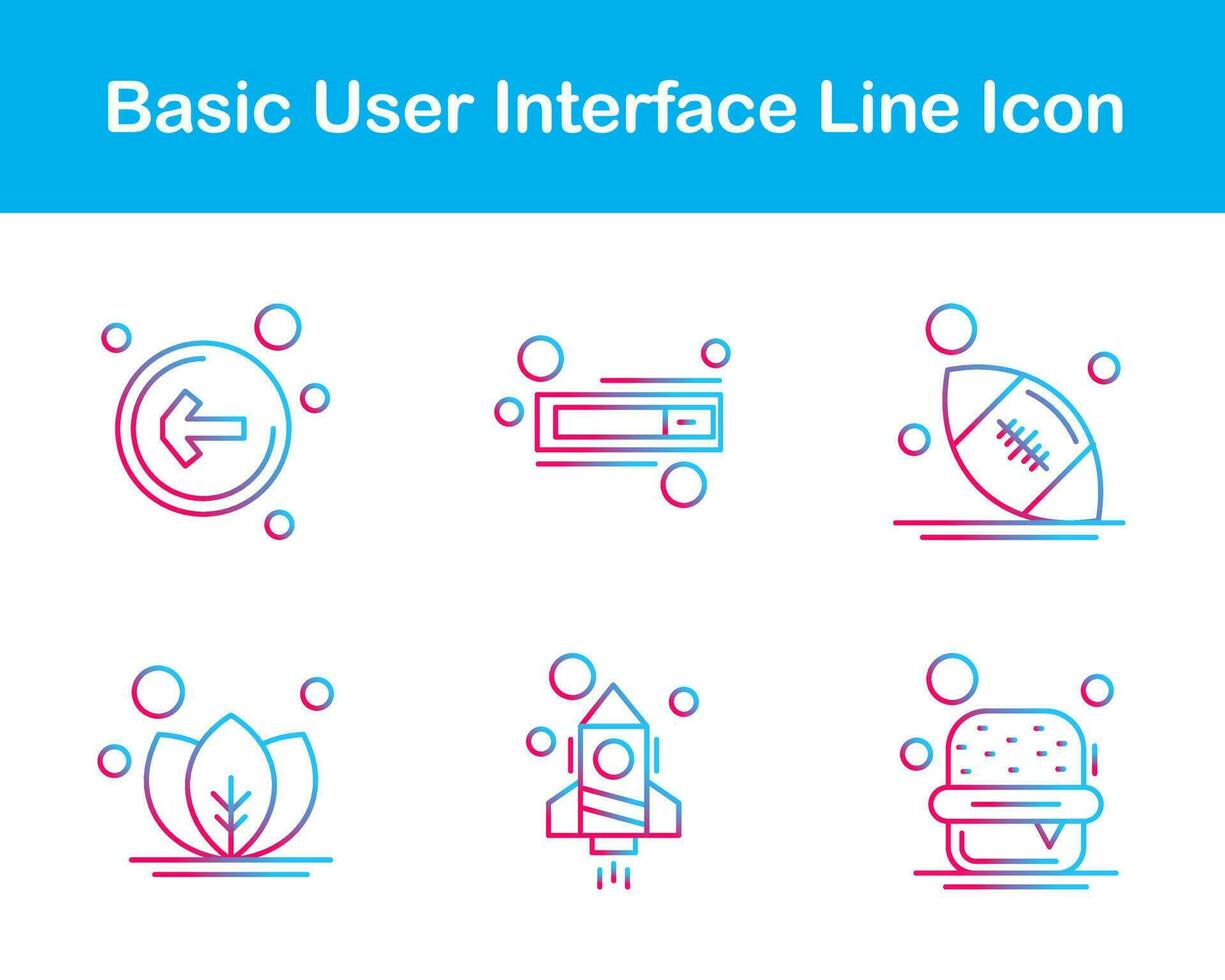 Basic User Interface Vector Icon Set