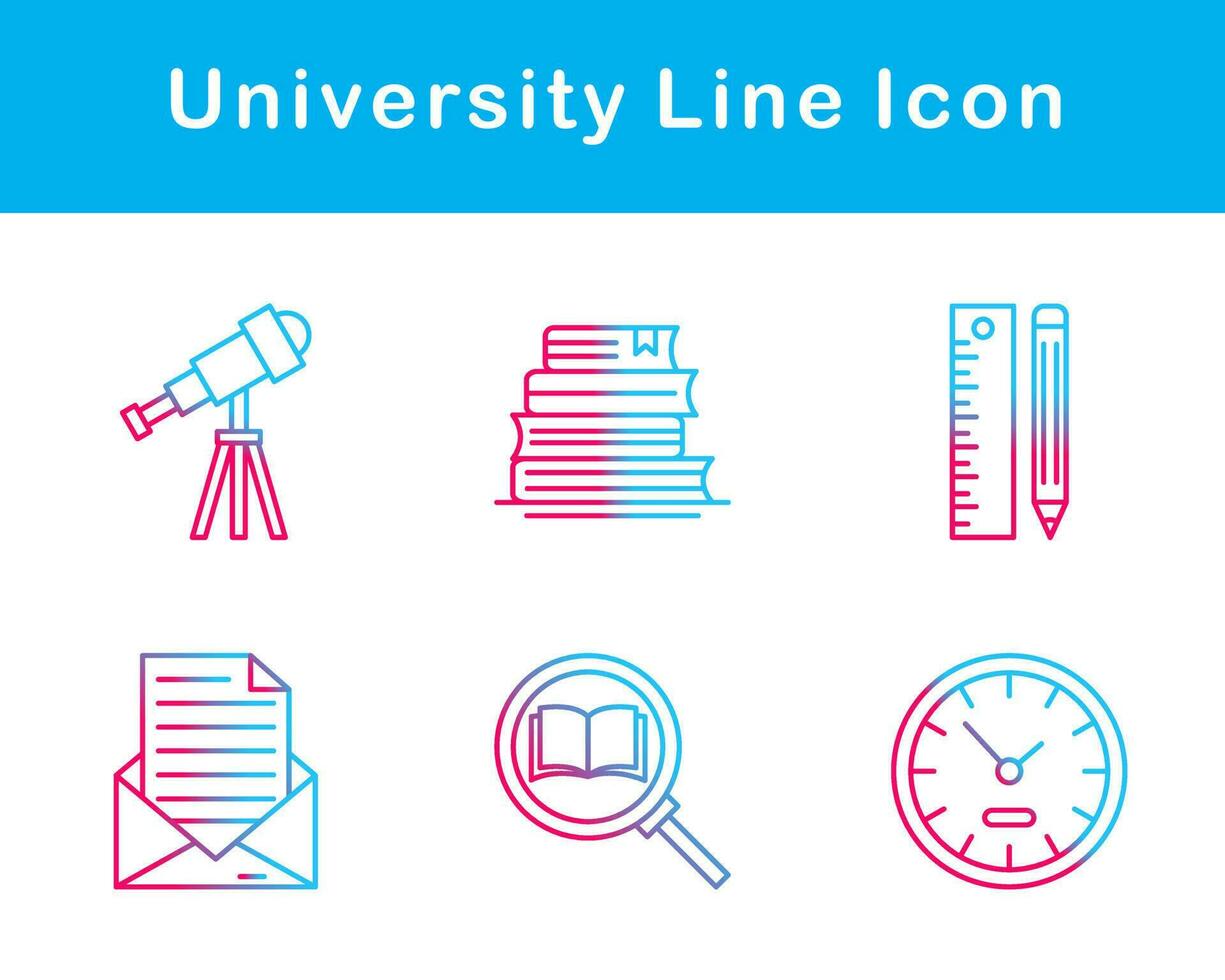 university Vector Icon Set