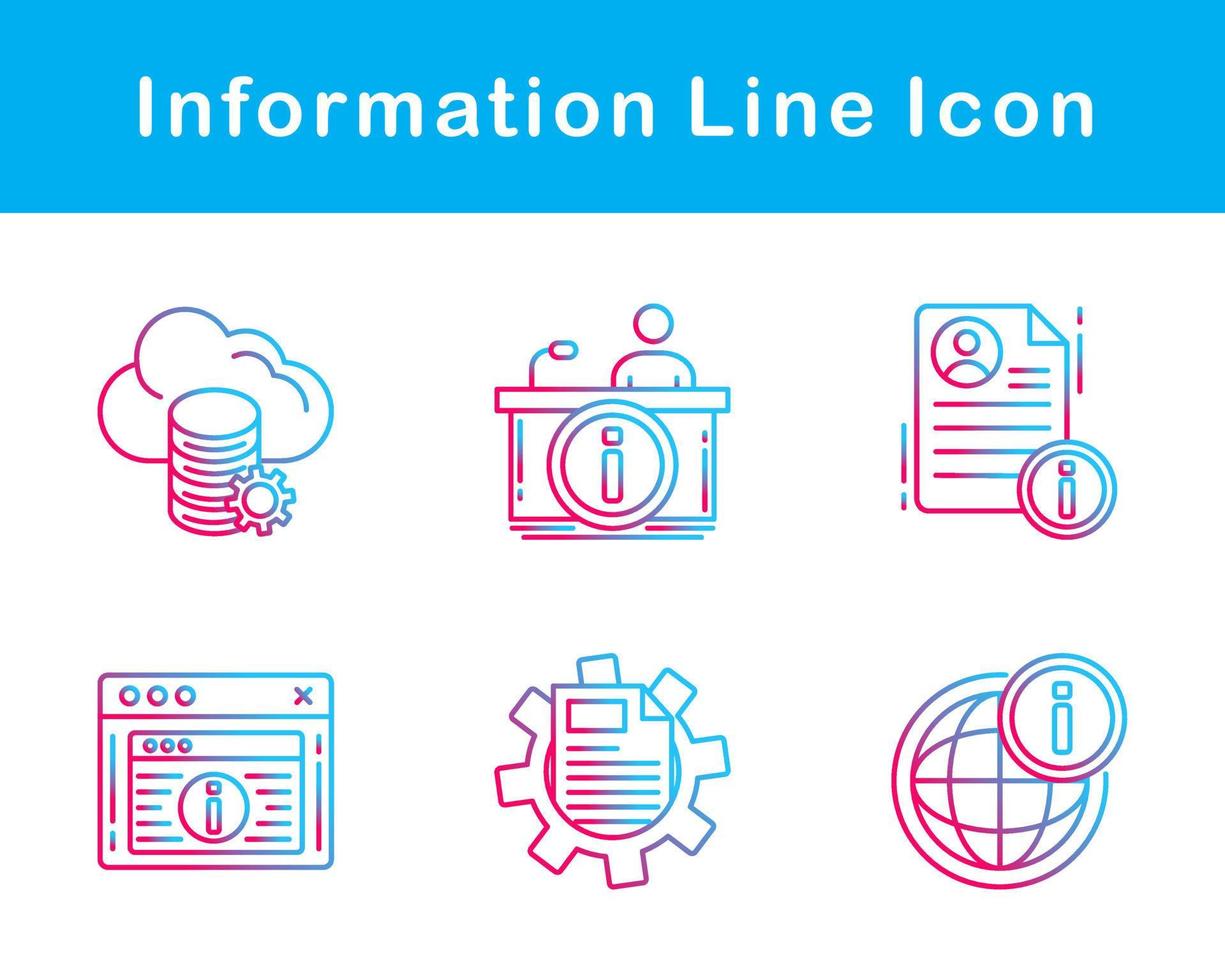 información vector icono conjunto