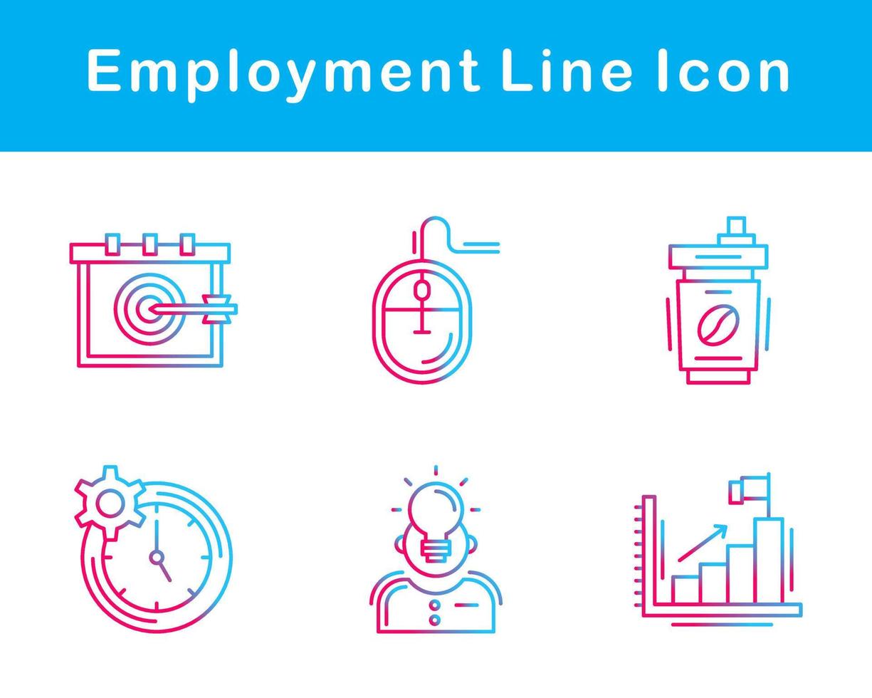 Employment Vector Icon Set
