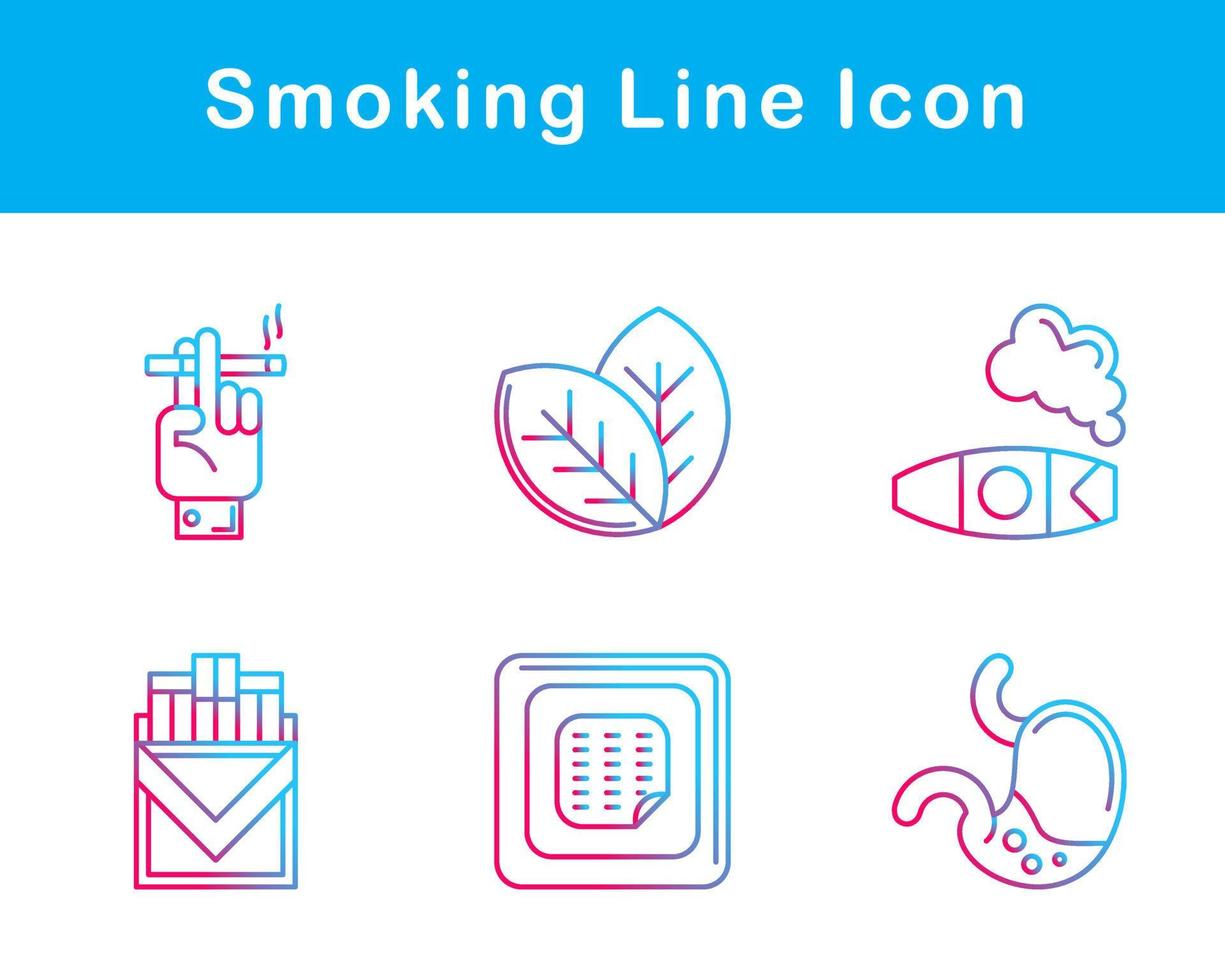 Smoking Vector Icon Set