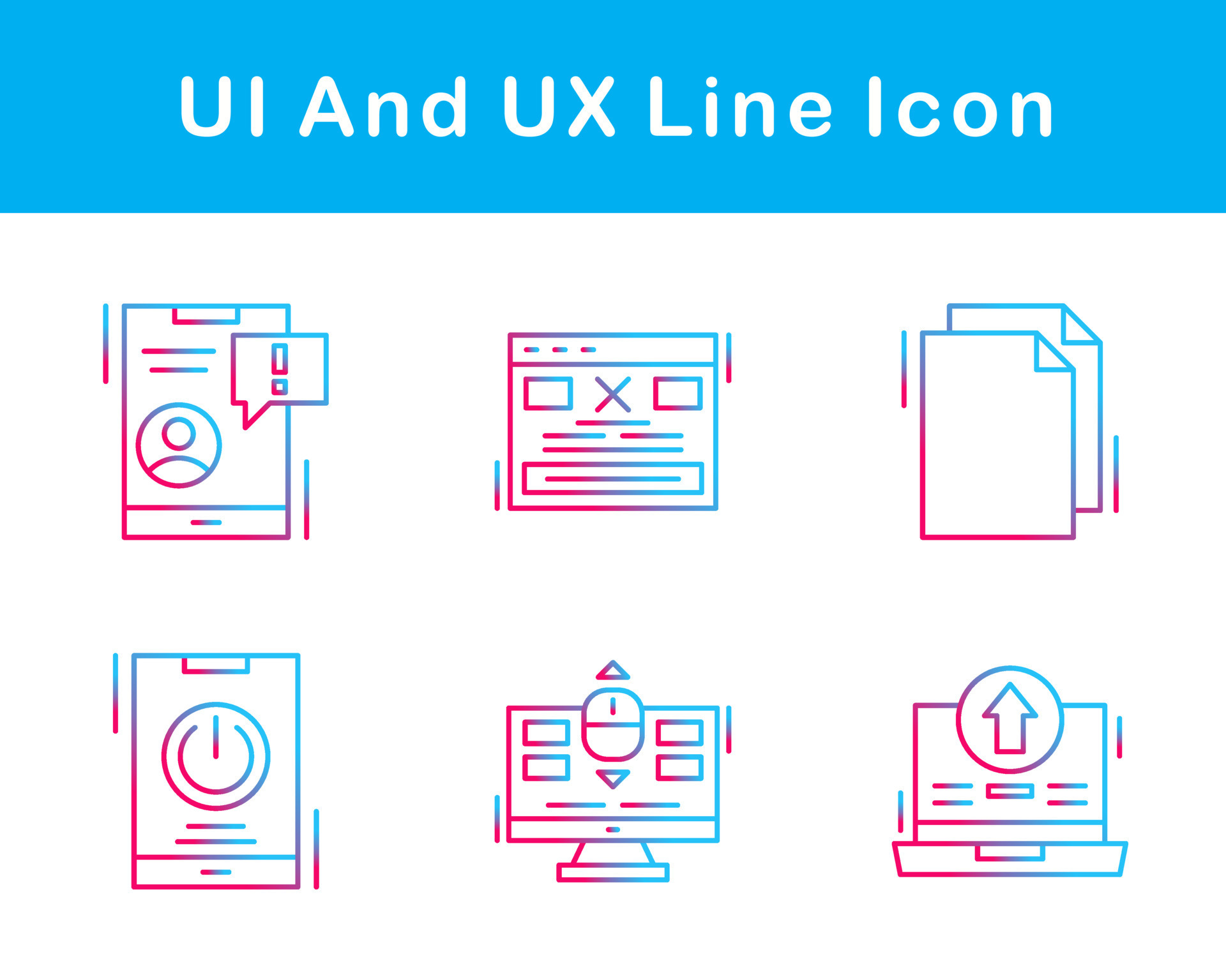 UI And UX Vector Icon Set 20652773 Vector Art at Vecteezy