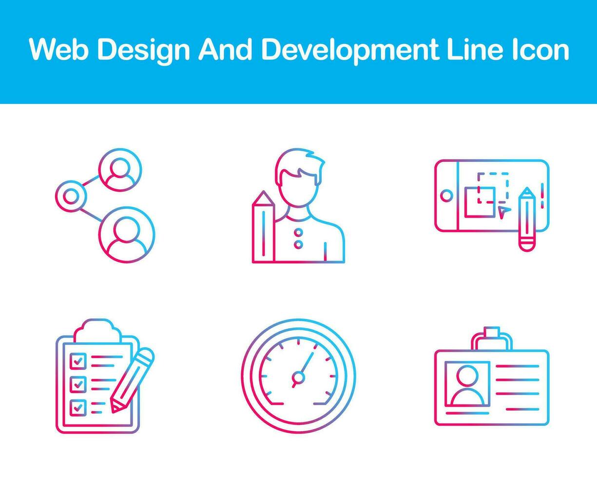 Web Design And Development Vector Icon Set