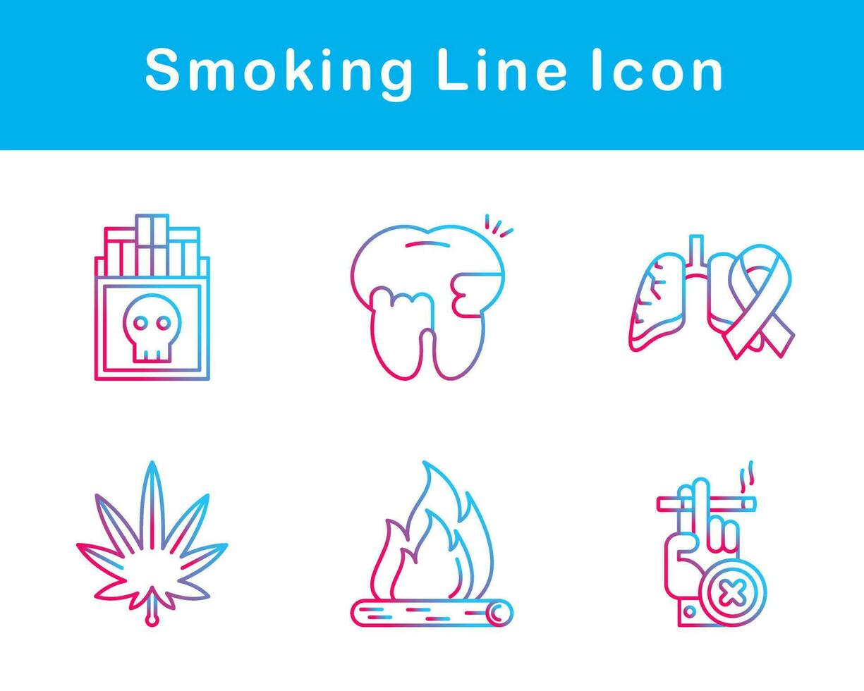 Smoking Vector Icon Set