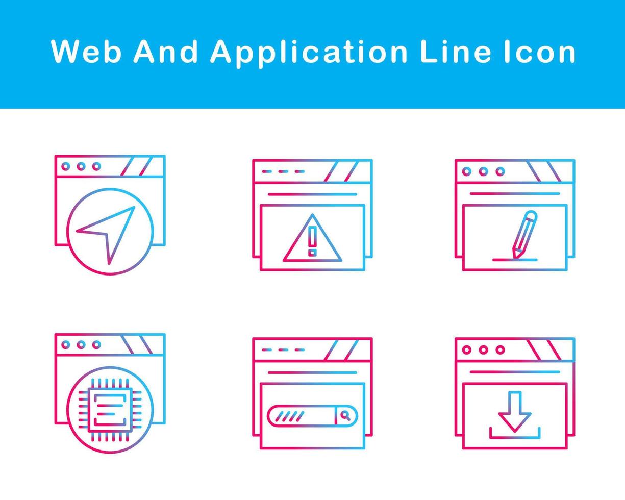 Web And Application Vector Icon Set