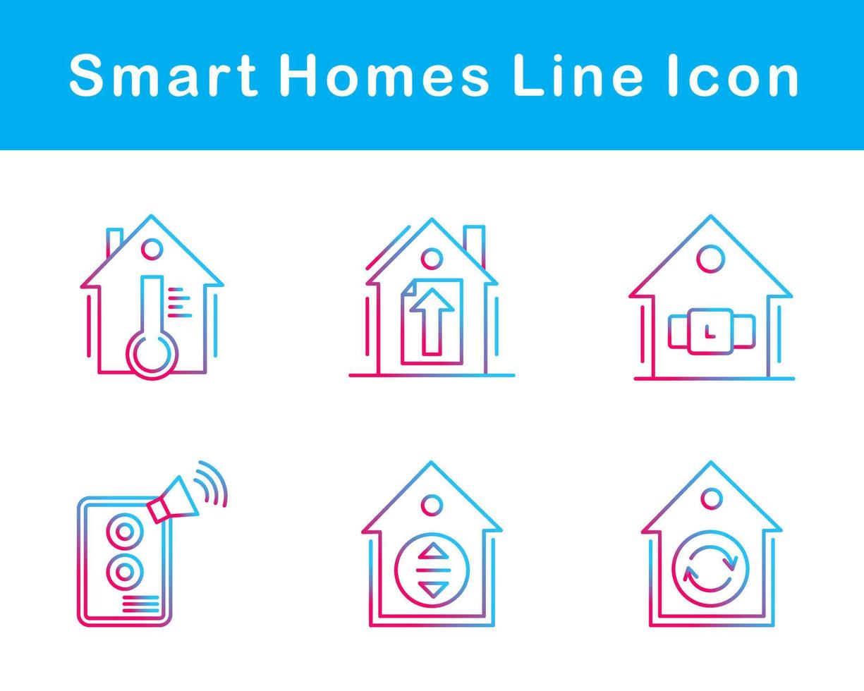 Smart Homes Vector Icon Set