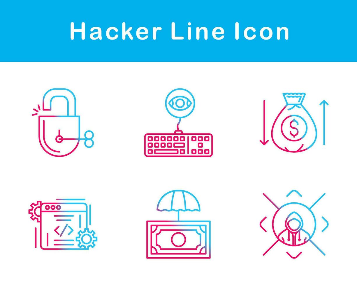 Hacker Vector Icon Set