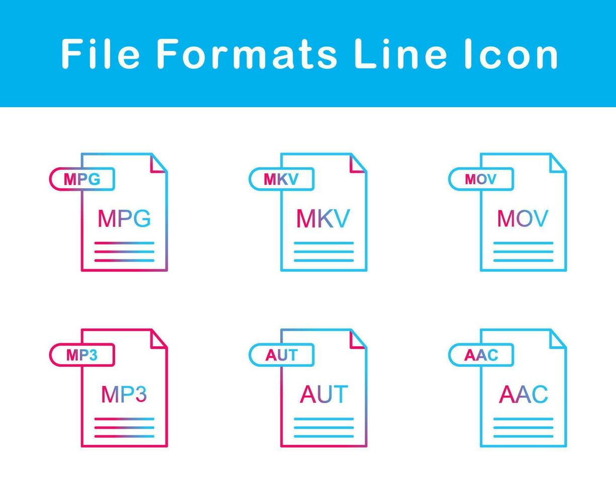 File Formats Vector Icon Set