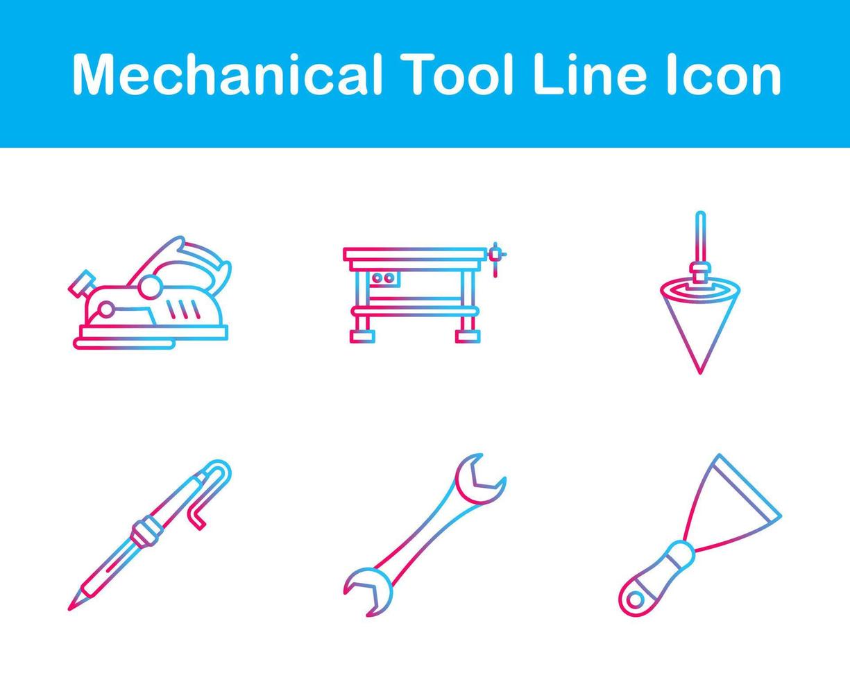 Mechanical Tool Vector Icon Set
