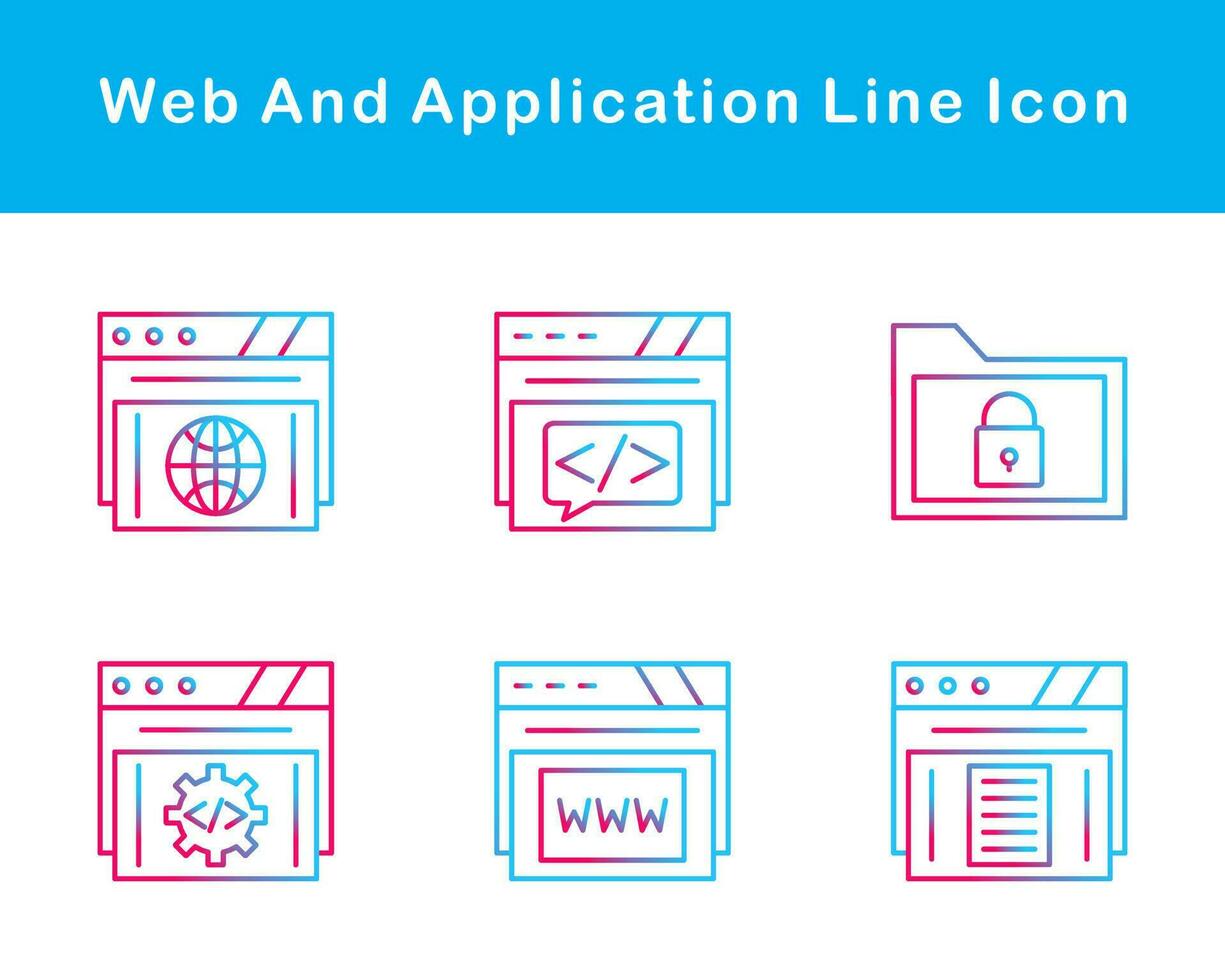 Web And Application Vector Icon Set