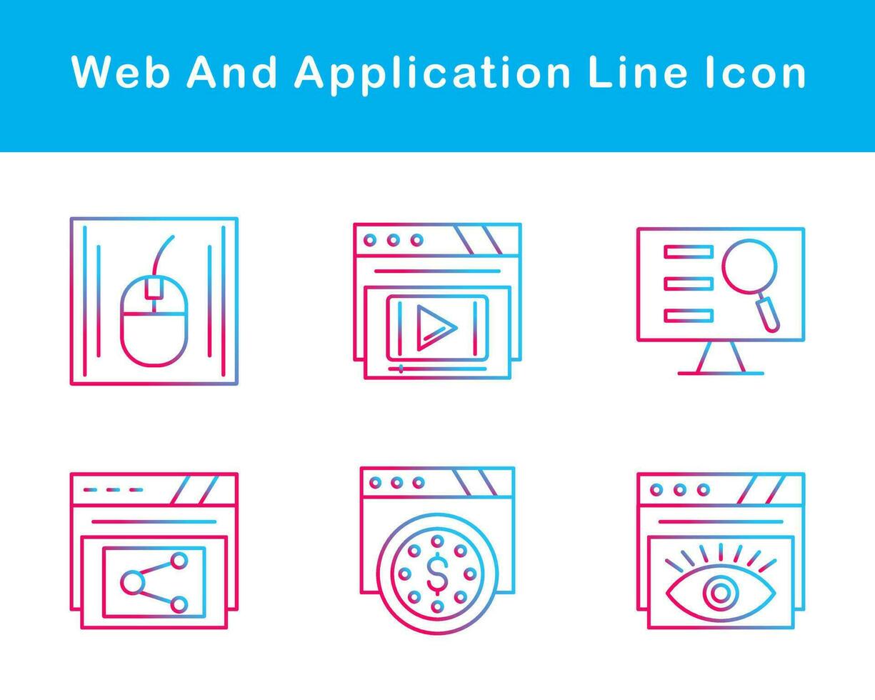 Web And Application Vector Icon Set