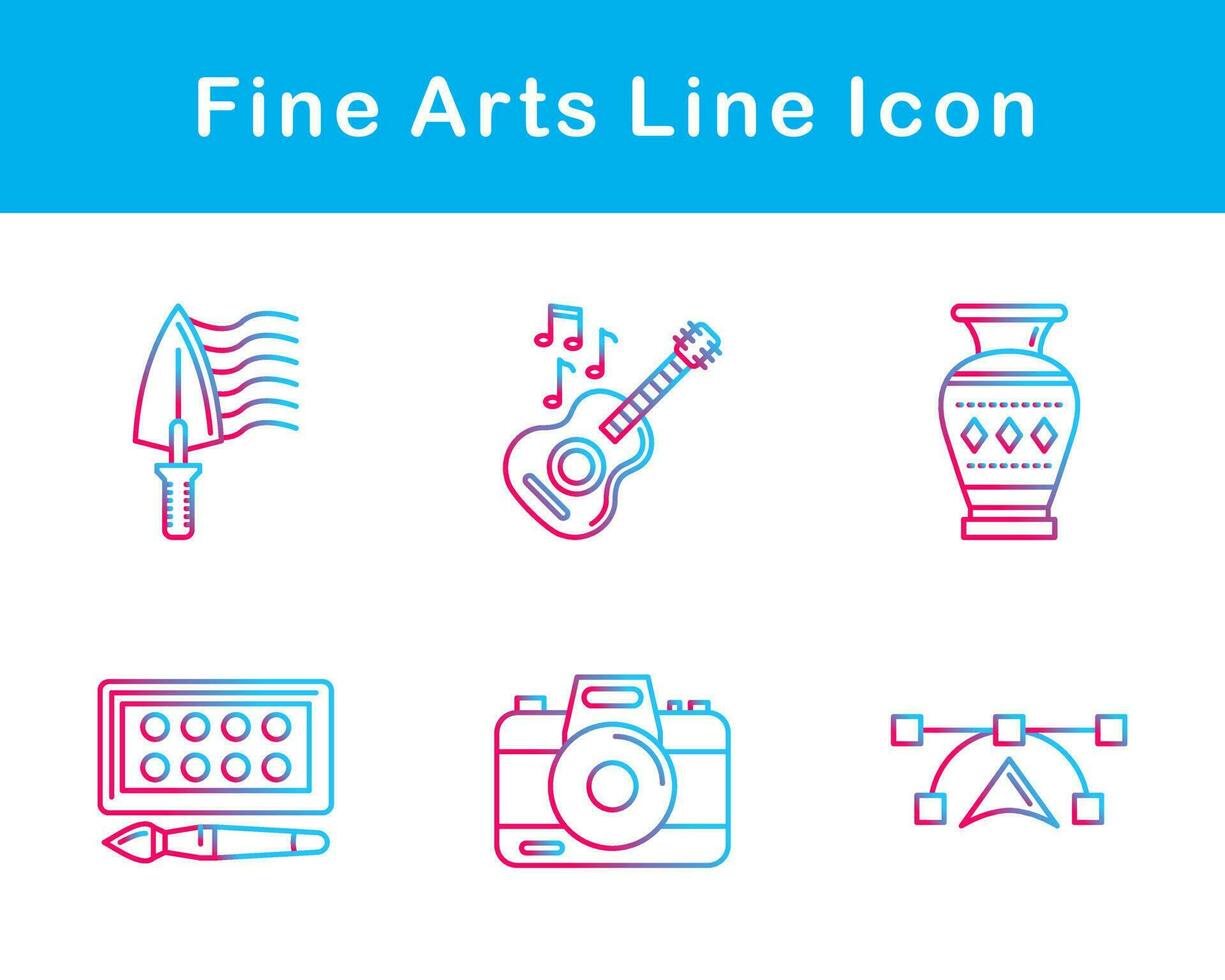 Fine Arts Vector Icon Set