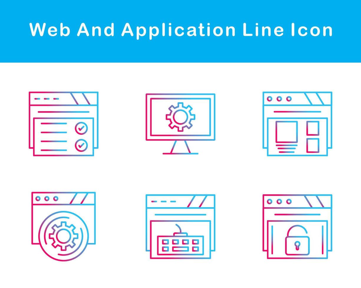 Web And Application Vector Icon Set