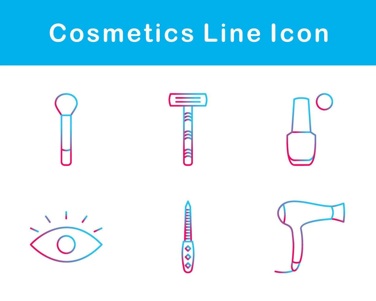 productos cosméticos vector icono conjunto