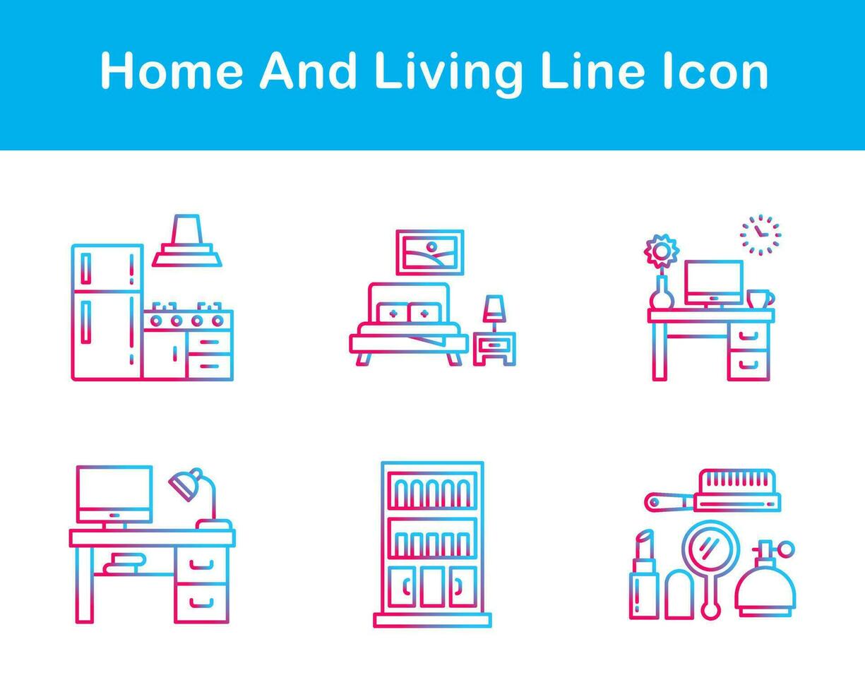 Home And Living Vector Icon Set