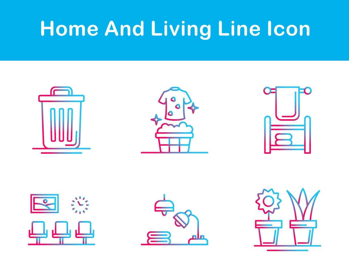 Home And Living Vector Icon Set