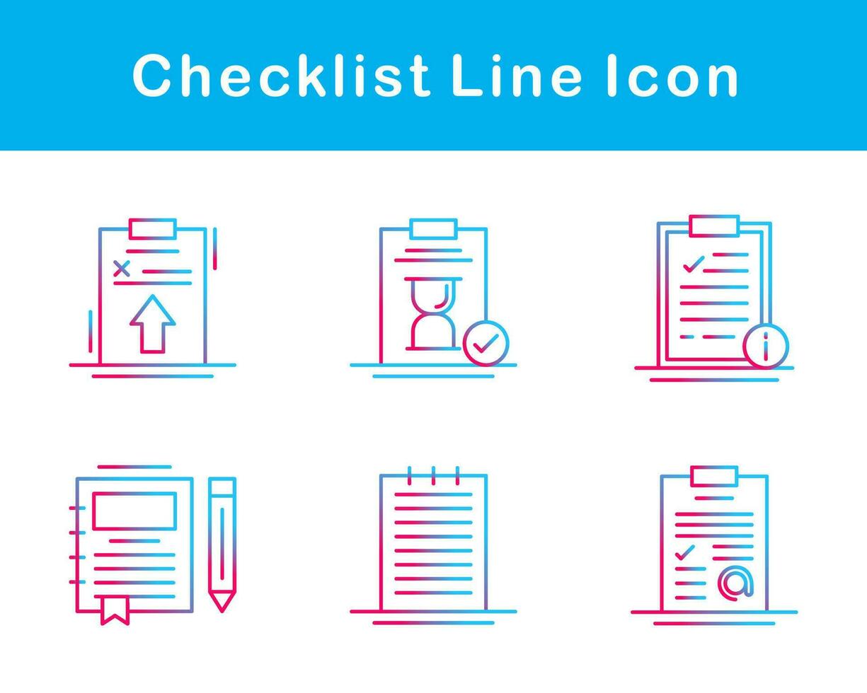 Checklist Vector Icon Set