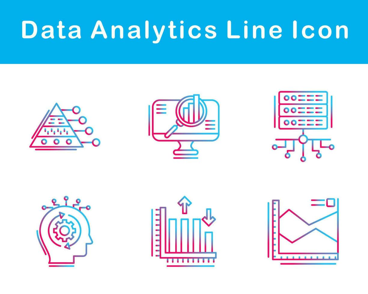 Data Analytics Vector Icon Set