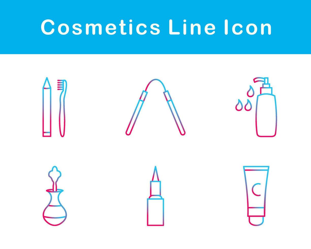 Cosmetics Vector Icon Set