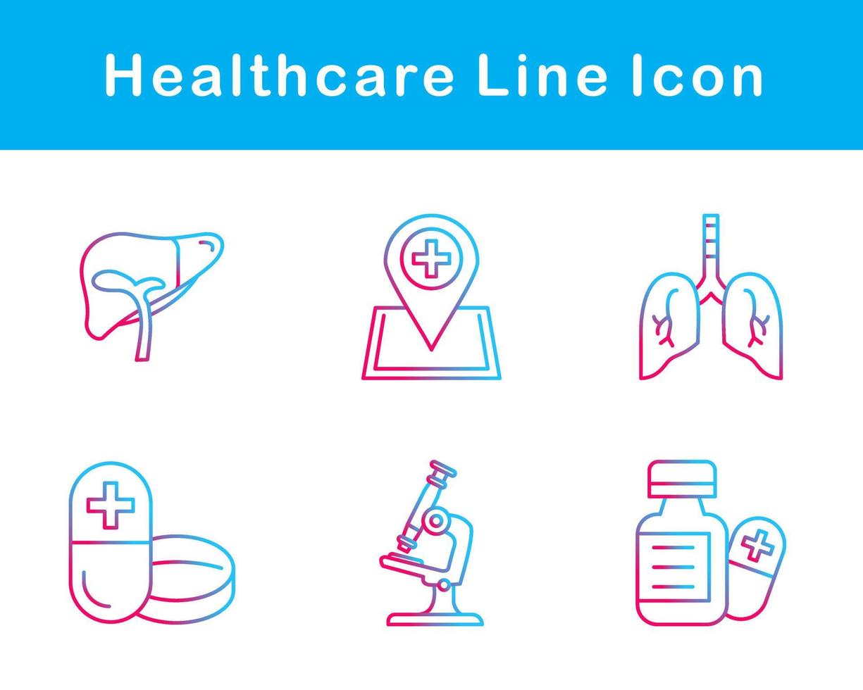 cuidado de la salud vector icono conjunto