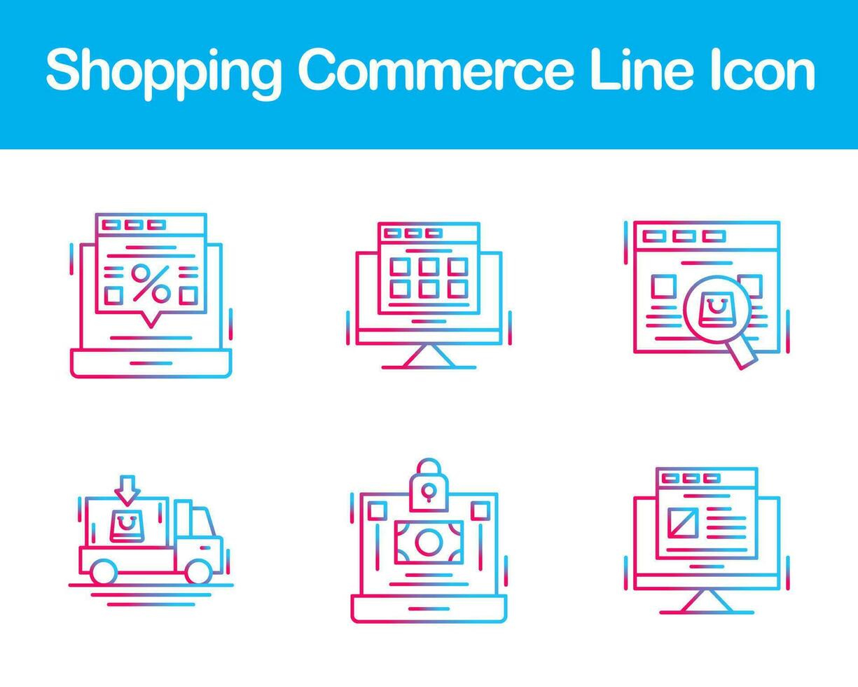 Shopping Commerce Vector Icon Set