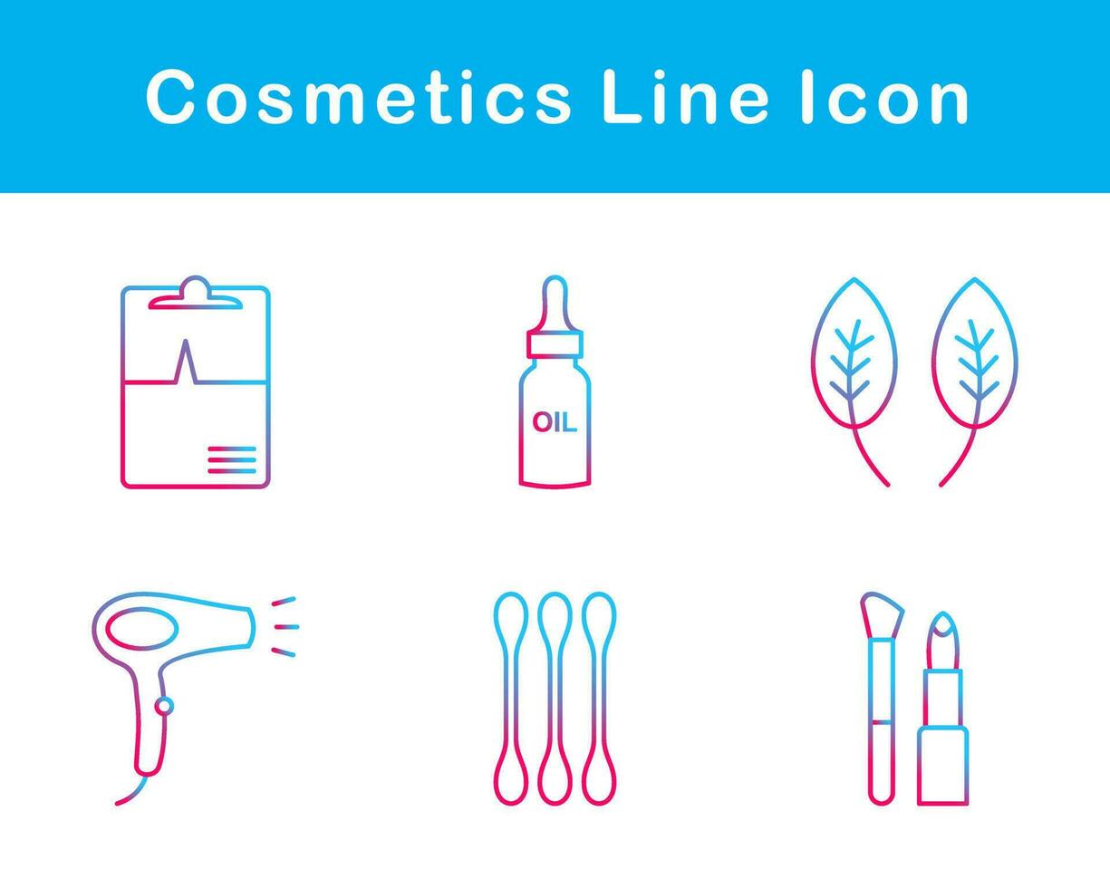 productos cosméticos vector icono conjunto