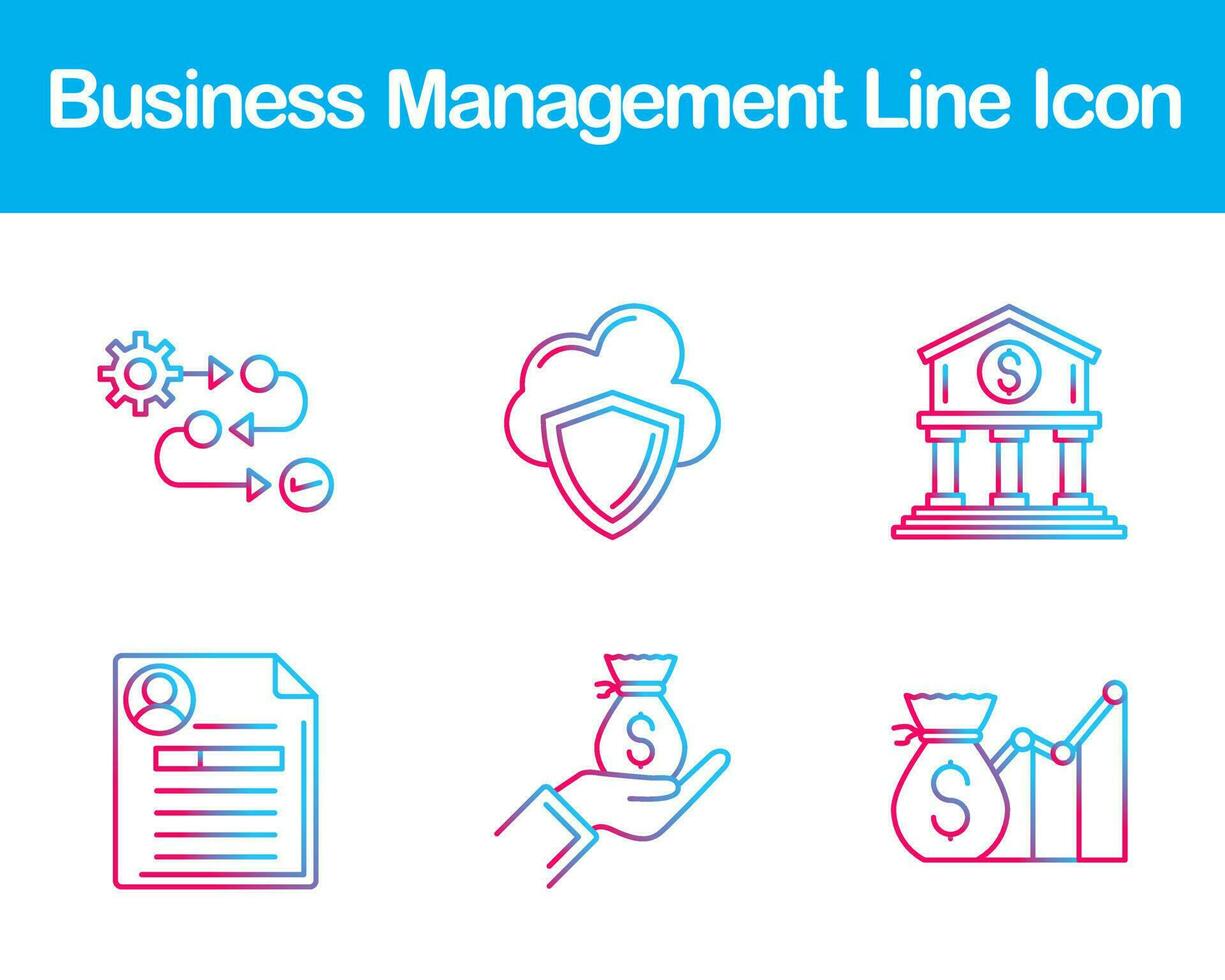 Business Management Vector Icon Set